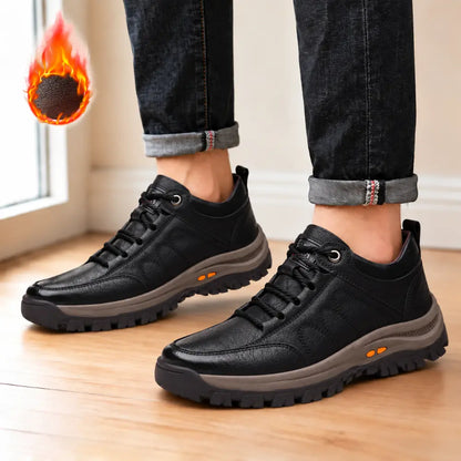 👞【39–48】Męskie casual skórzane buty: miękka skóra oraz antypoślizgowa, wytrzymała podeszwa.
