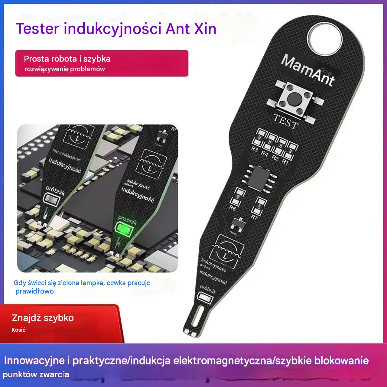 🔥【2 artikla za 25 eura】Visokoprecizni induktivni detektor kvarova matične ploče: Važan alat za lociranje i otkrivanje elektromagnetskih kvarova u mobilnim telefonima.