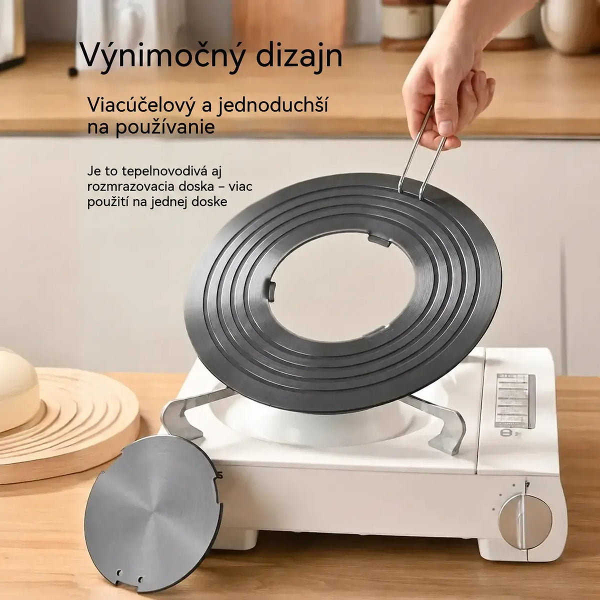 🔥🍳Tepelný vodič do domáceho sporáka (vhodný na varenie, prípravu polievok, rozmrazovanie surovín, ochranu hrnca pred pripálenými čiernymi drevenými trieskami)