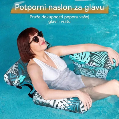 🏊Odlična ljetna ponuda s popustom od 50% 💺 Napuhana plutajuća ležaljka: udobna, stabilna i savršena za opuštanje na vodi 🌊