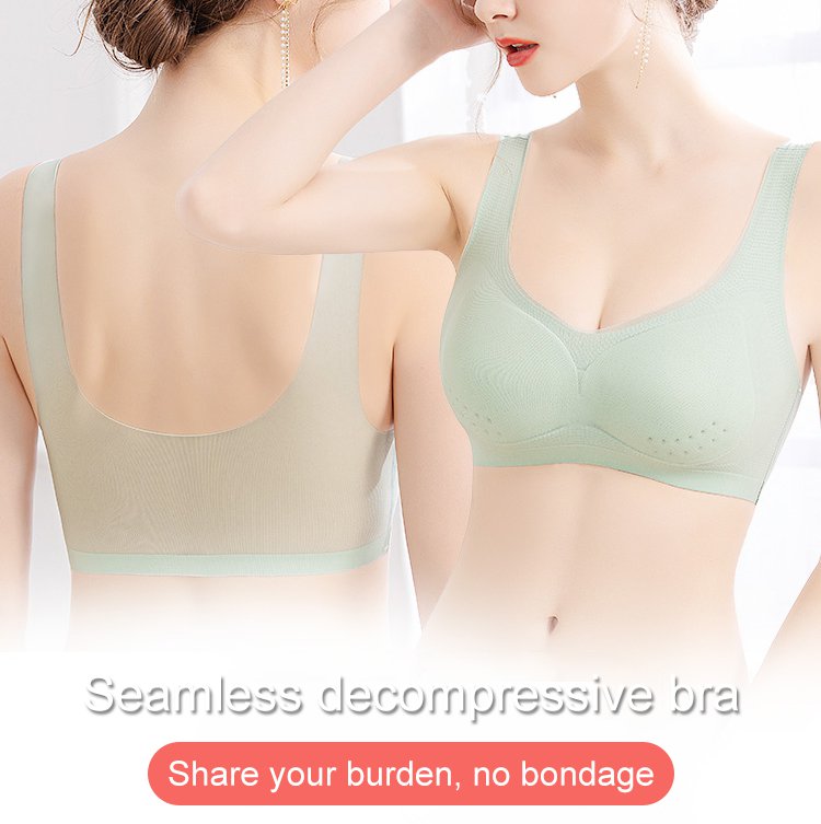 💕🎁【1 set 3 piese】2025, sutien push-up din mătase de gheață fără cusături