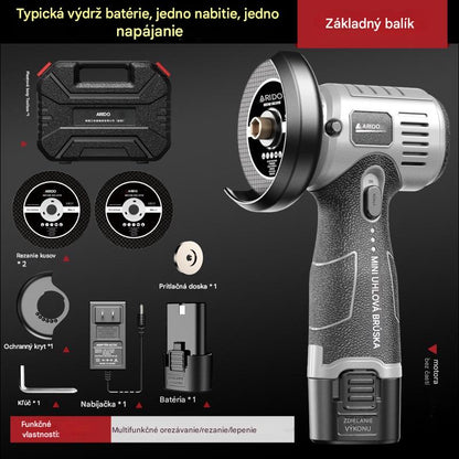 🔥【Časovo obmedzená ponuka】🧰12V mini uhlová brúska s rezným kotúčom