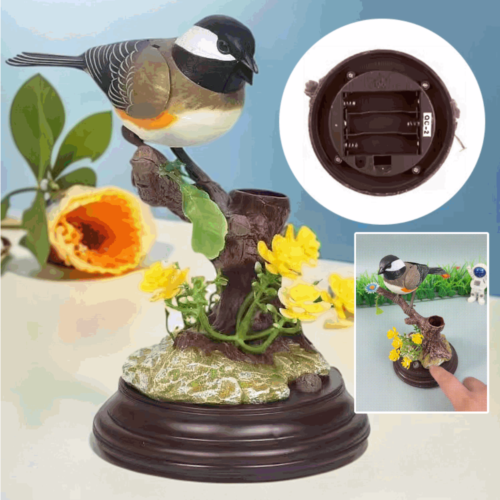 🦜🐦🐦【Kúp 1 a získaj 1 zadarmo】Kreatívne, roztomilé vtáčie ozdoby ovládané hlasom na dekoráciu stola v izbe.