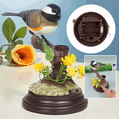 🦜🐦🐦【Kúp 1 a získaj 1 zadarmo】Kreatívne, roztomilé vtáčie ozdoby ovládané hlasom na dekoráciu stola v izbe.