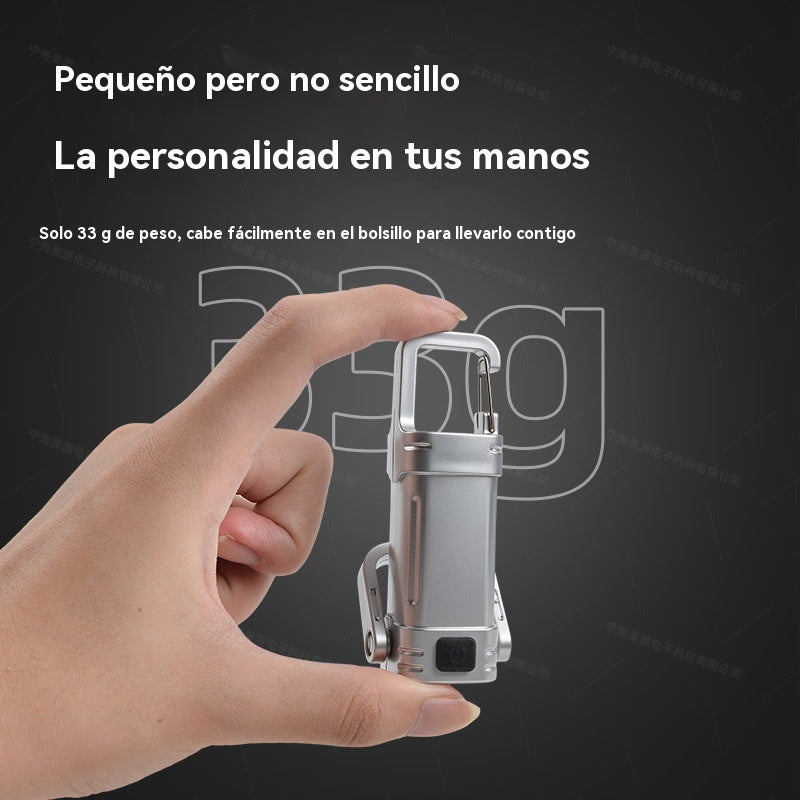 【Compra 2 y llévate 2 gratis】🔥Gran oferta🔥Linterna mini para llave súper brillante e impermeable con salida de 1200 lm