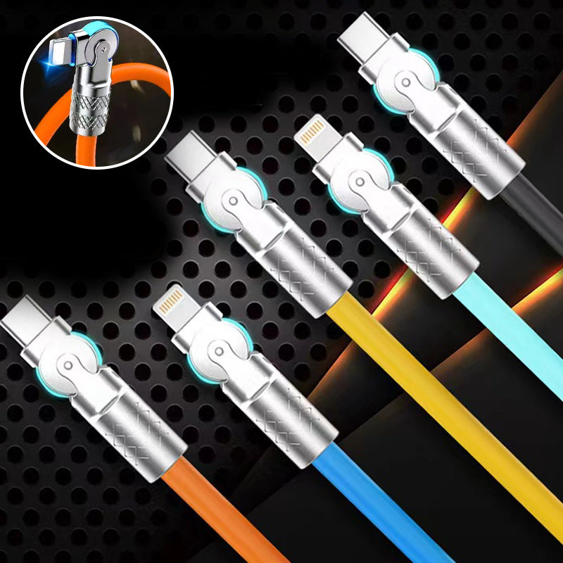 【kúpte 1 a získajte 1 zadarmo】 120W rotačný dátový kábel na rýchle nabíjanie