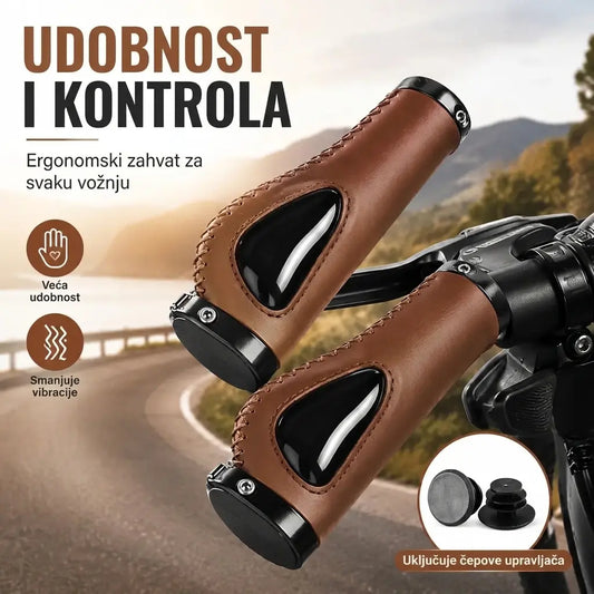 🚴 SADA 50% POPUSTA! 🖐️ Ergonomske ručke upravljača s naslonom za dlanove - dizajn krila, dvostruko zaključavanje i TPR koji apsorbira udarce ✨