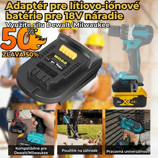 ⚡Adaptér na lítiové batérie pre bezdrôtové nástroje 18V