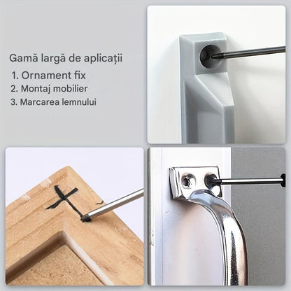 【💥10 kusov】👍20 mm dlhý hrot značkovača na hlboké otvory, špeciálne značkovacie pero na báze oleja na opracovanie dreva, vhodné na keramiku, inštaláciu v kúpeľni, dekoratívne upevnenie a označenie dreva