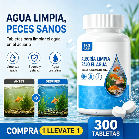 🐟【300 tabletas】💧 Tabletas efervescentes para limpiar el agua de acuarios y estanques, tabletas oxigenantes para acuarios 🔥