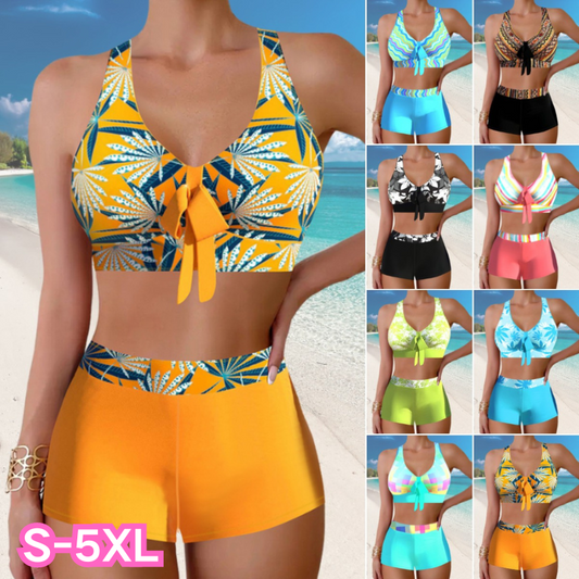 👙🌴Noul costum de baie cu imprimeu divizat din 2025 – moale și prietenos cu pielea