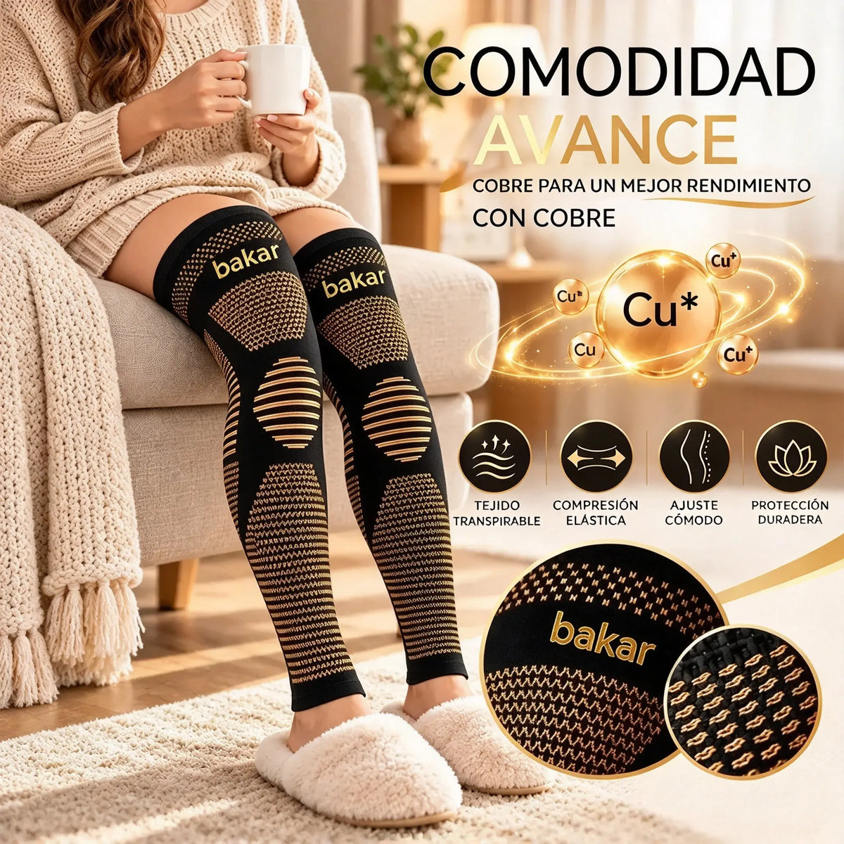 🦵 Rodillera elástica de nailon de diseño largo | Ofrece un ajuste compresivo, calidez y flexibilidad; ideal para la práctica deportiva y el uso diario.