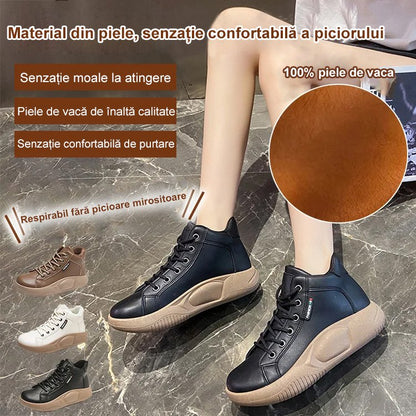 🔥【35-43】Pantofi retro rocking cu talpă groasă din piele de vacă în stil nou, pantofi casual versatili la modă