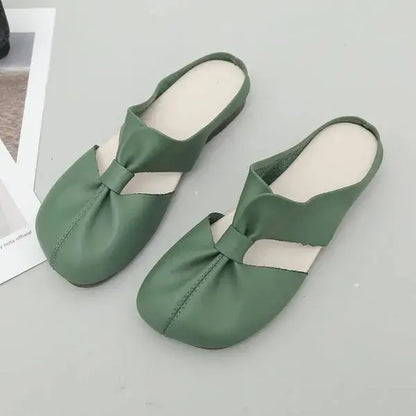 【Rabat 50%】【35-42】Sandały retro damskie letnie płaskie kapcie