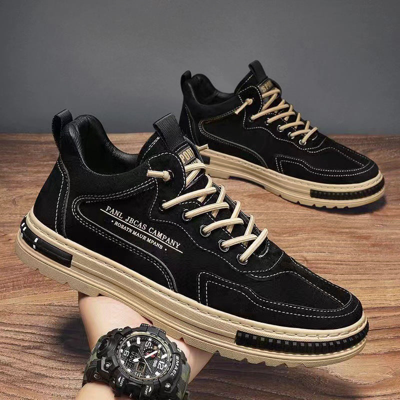 【39-44】Nuevos zapatos de piel suave transpirable para hombre, otoño/invierno 2025