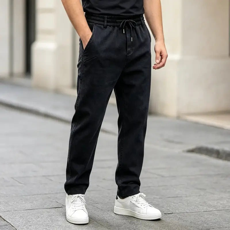 👖【M-6XL】Vaqueros de corte holgado para hombre: elásticos, cómodos, resistentes a las manchas e ideales para el trabajo