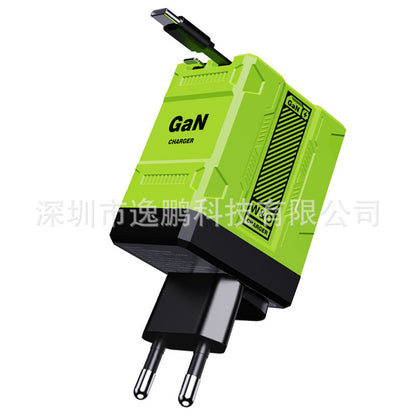 🔥 Posledný deň, pol ceny! ⚡ Rýchlonabíjačka 2 v 1 s technológiou GaN a výkonom 120 W pre iPhone, mobilné telefóny a tablety 🔋