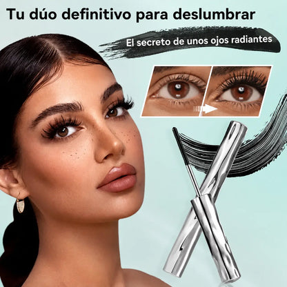 💥🔥【2 piezas】—🤩Opción más popular🔥Oferta especial 2026🔥Set de máscara de pestañas y rizador de pelo súper alargadores