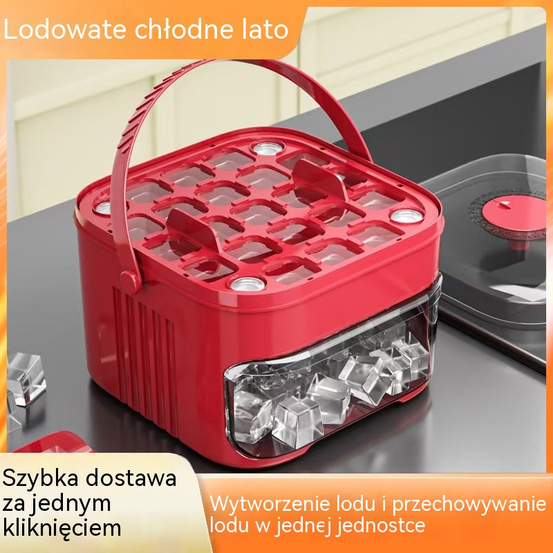🔥Hit Sprzedaży 【Rabat 50%】 Forma do zamrażania lodu 🧊 Wystarczy nacisnąć formę, aby szybko zrobić kostki lodu.
