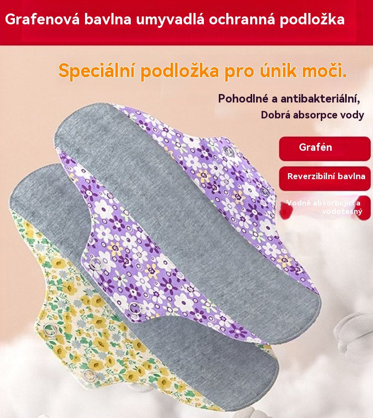 🔥🌈【5-dielna súprava】Umývateľné antibakteriálne grafénové slipové vložky zabraňujúce pretečeniu