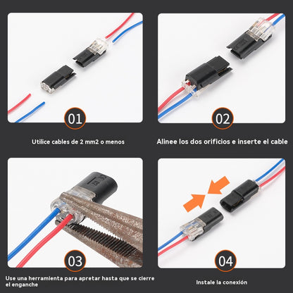 🔥Top hit 【Compra 30 piezas y llévate 30 gratis!】🏆 Conectores LED sin soldadura y sin cinta—Compra una vez, úsalo todo el año