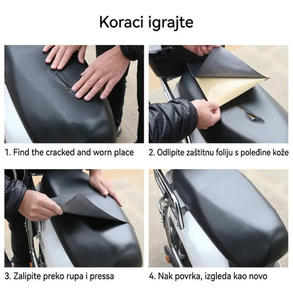 【20 cm * 3 m】Jaka samoljepljiva kožna zakrpa za sofe, noćne ormariće i autosjedalice; obnova i popravak ljušteće kože; zakrpa od imitacije kože.