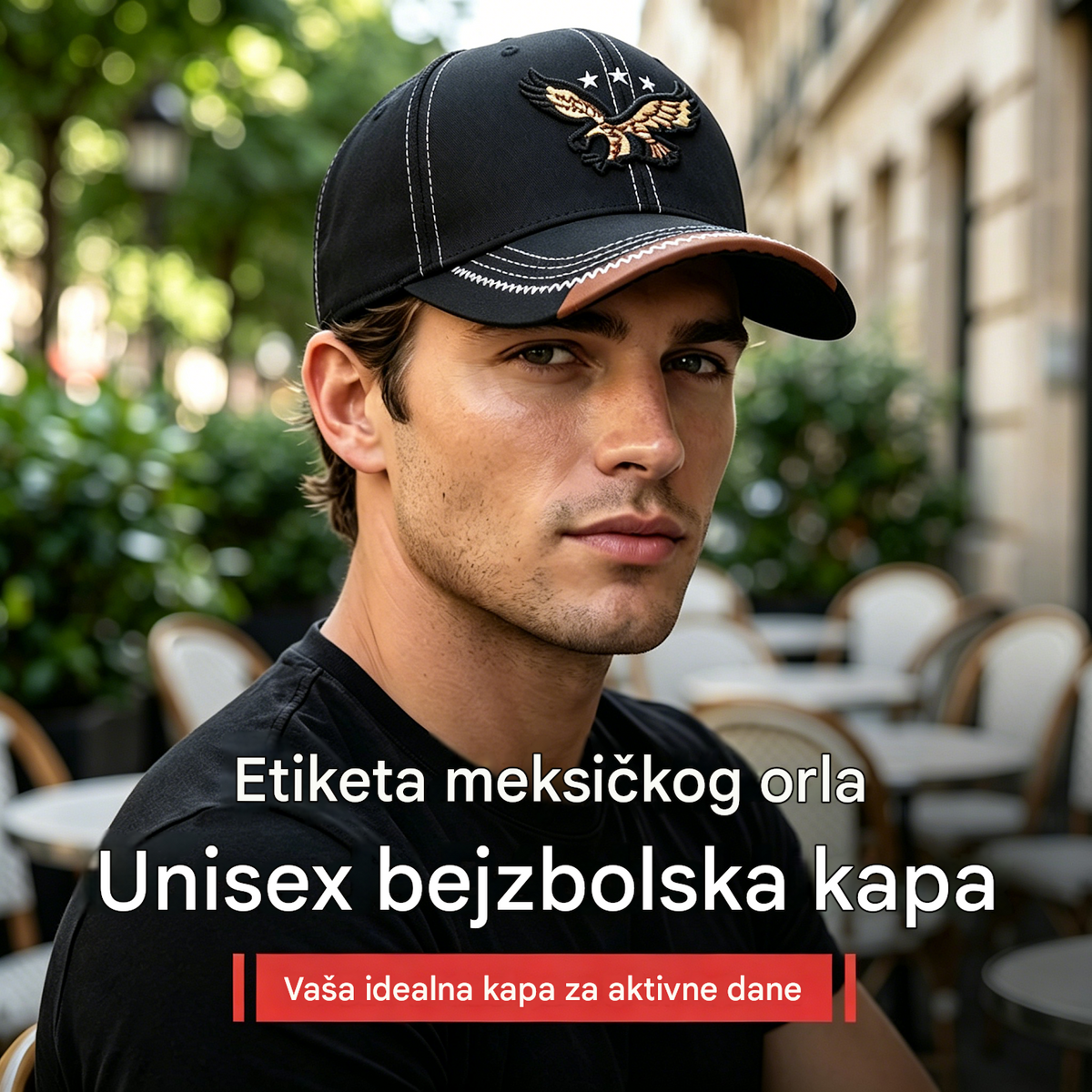 🔥【Kupite jedan, dobijte jedan gratis】Dvije bejzbol kape za samo 27 eura💙 Unisex bejzbol kape s vezom orla