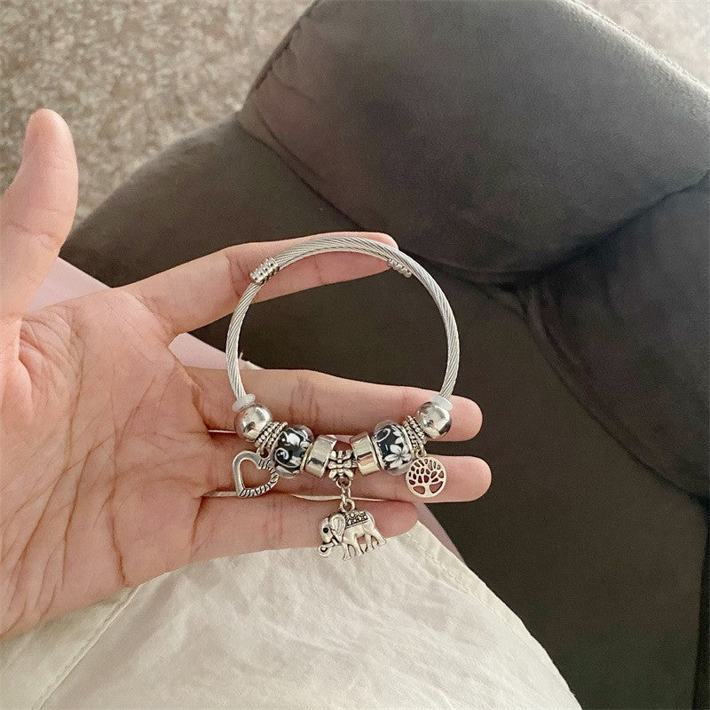 🔥【Kupite 1 i dobijete 1 besplatno】💖✨Podesiva narukvica od 925 srebra s hvatačem snova