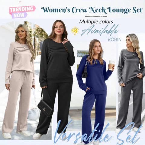 🔥【S-5XL】💖Damski, modny, sportowy zestaw na co dzień, wysokiej jakości bawełniana koszulka z długim rękawem + spodnie - E ✅️Płatność przy odbiorze