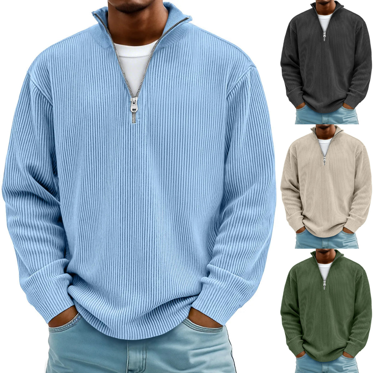 🔥【S-5XL】Nova muška stand-up majica za jesen/zimu 2025.