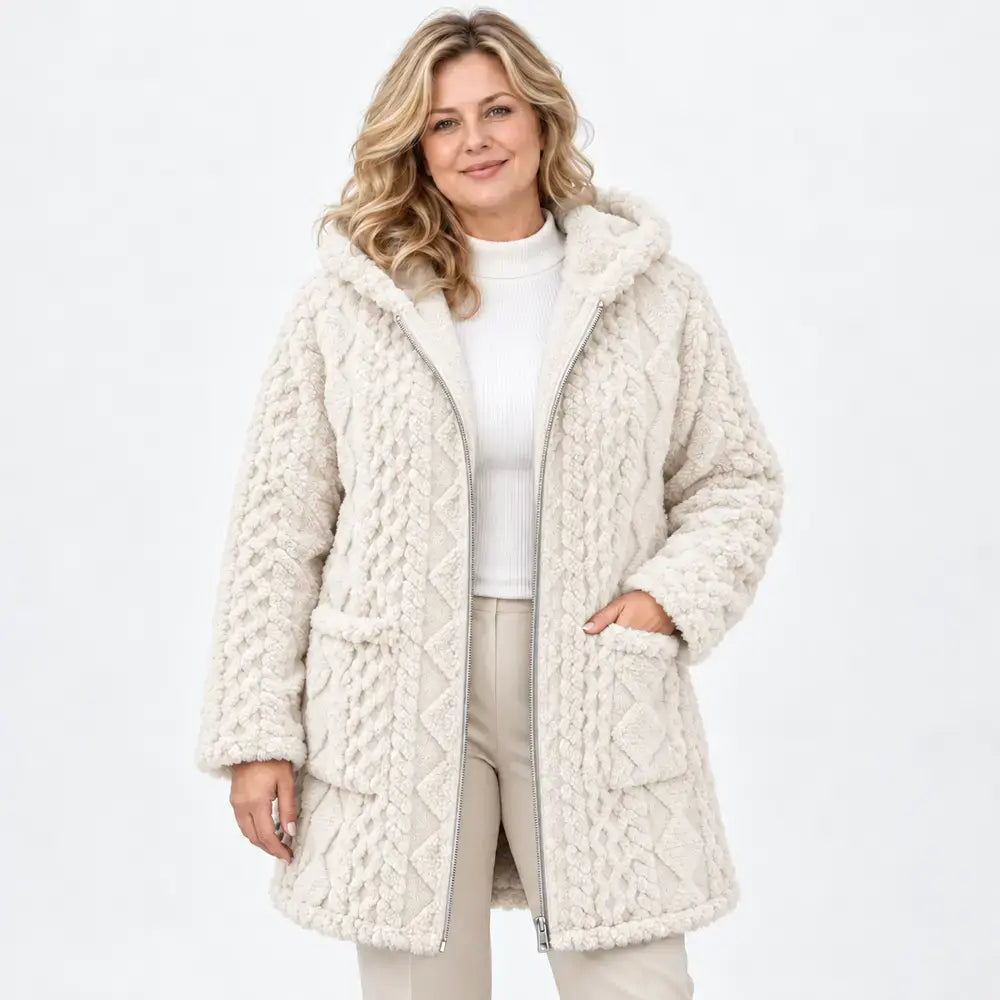 【S-3XL】Bestsellerowy damowy sweter rozpinany na zamek – gładki, dwustronny, pluszowy, casualowy, na jesień i zimę