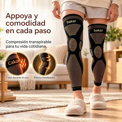 🦵 Rodillera elástica de nailon de diseño largo | Ofrece un ajuste compresivo, calidez y flexibilidad; ideal para la práctica deportiva y el uso diario.