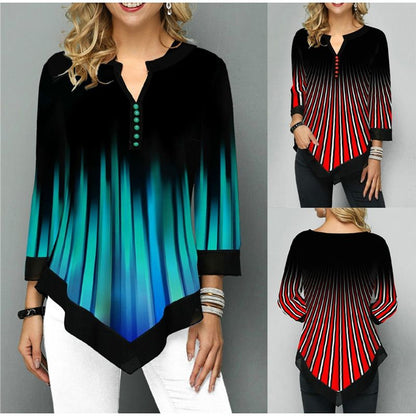 🔥Hit Sprzedaży 【Rabat 50%】👚【S-5XL】2026 Nowa elegancka i stylowa koszula z nadrukiem dla kobiet