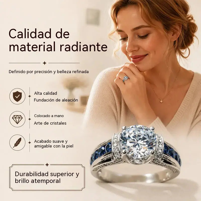 🔥【compre uno y llévese otro gratis】✨ Elegante anillo de cóctel con circonita cúbica: un diseño deslumbrante para iluminar momentos especiales.