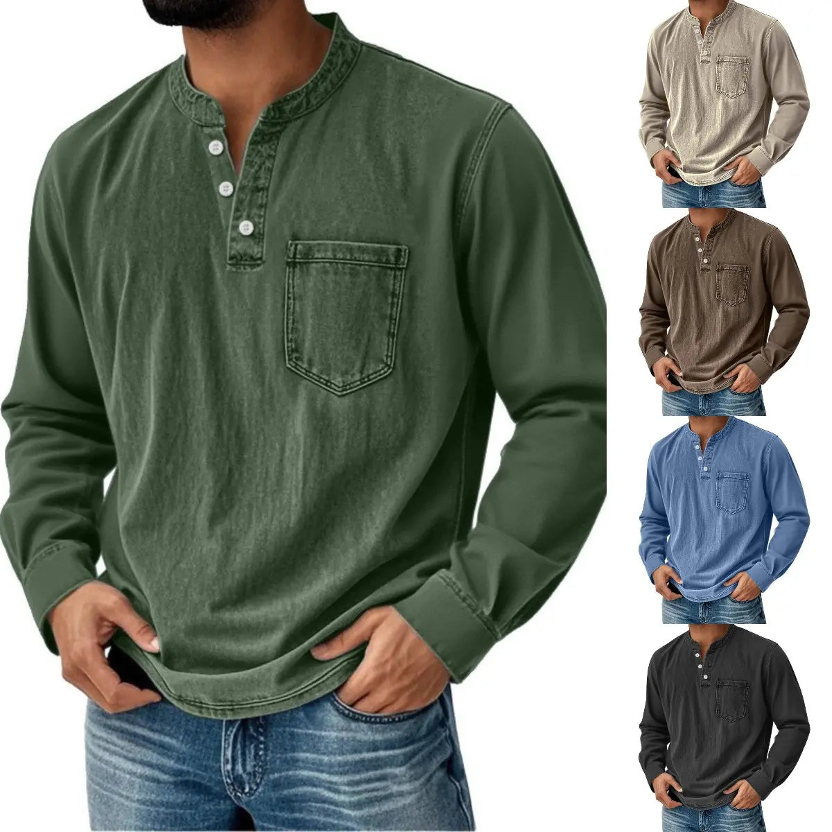 🔥Hit Sprzedaży 【Rabat 50%】👔 Męskie, casualowe, modne koszulki na wiosnę/lato