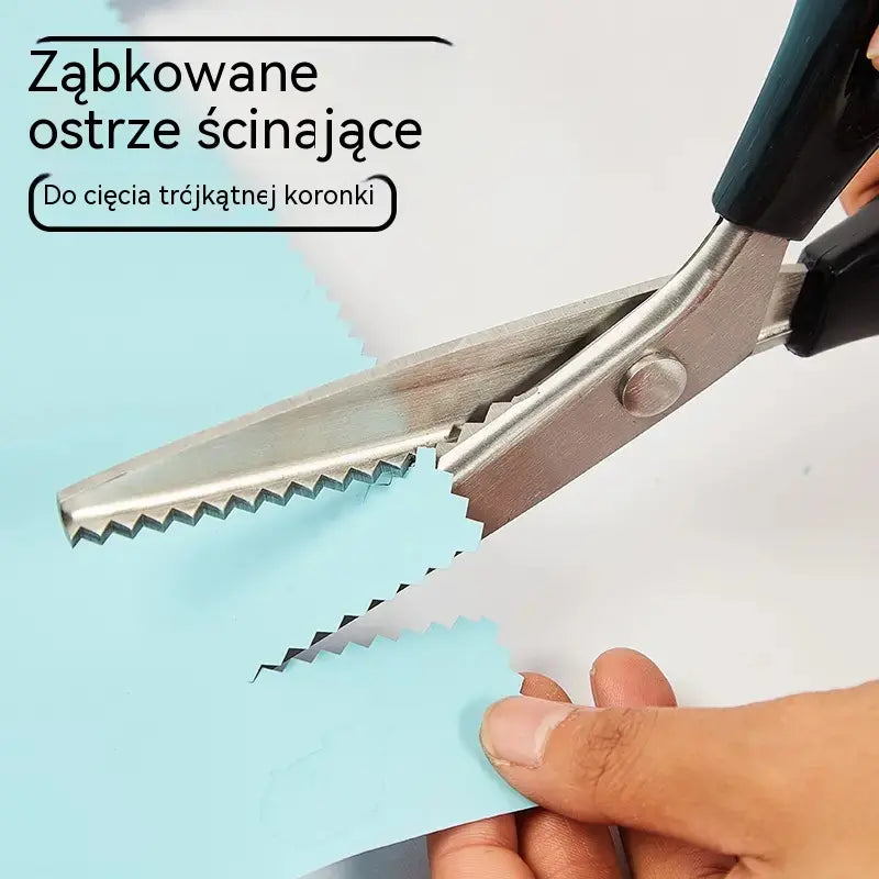 🔥Kup 1, a 1 dostaniesz gratis✂️ Profesjonalne nożyczki ząbkowane – ostre, ząbkowane nożyczki do tkanin
