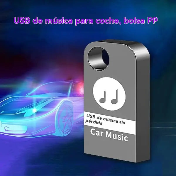 🚗🎵🎵【Unidad flash USB de música】contiene 8000 canciones, 600 MV y efectos de sonido 6D