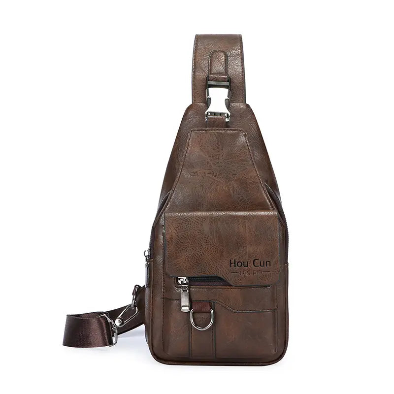 🎒 Vodootporna torba za rame od prave kože u retro stilu: neophodan predmet za svakodnevno putovanje na posao.