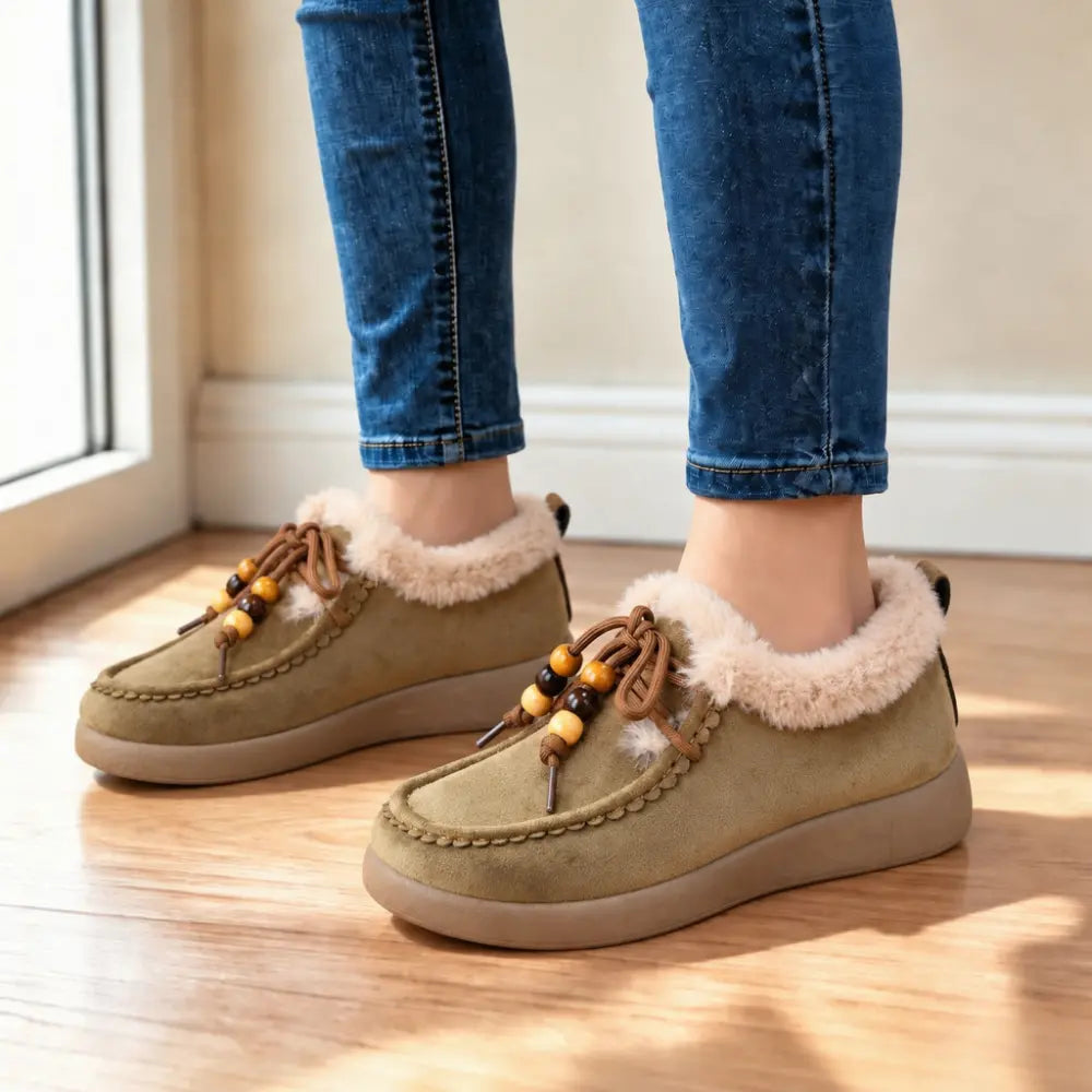 【36-41】Modne, zimowe, krótkie buty w nowym stylu dla kobiet z pluszowymi śniegowcami