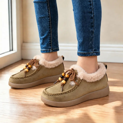 【36-41】Modne, zimowe, krótkie buty w nowym stylu dla kobiet z pluszowymi śniegowcami