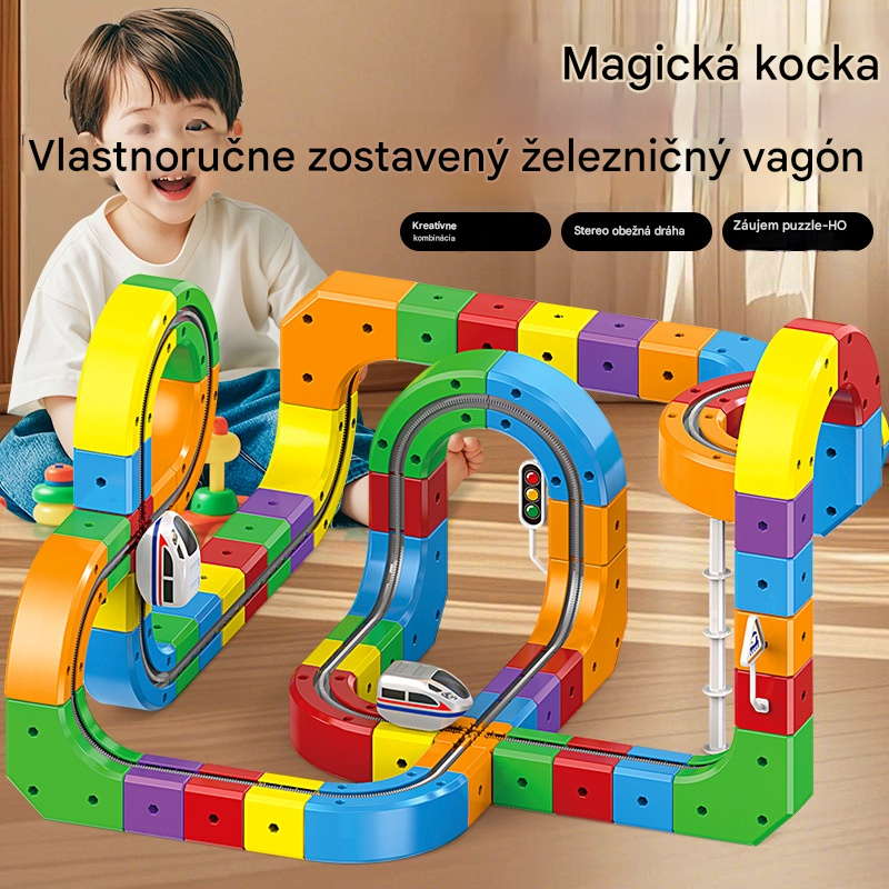 🎉📣50% zľava!!!🎁🚄 Elektrická železnica - Rozvíja kreativitu a logické myslenie 🎨🧠