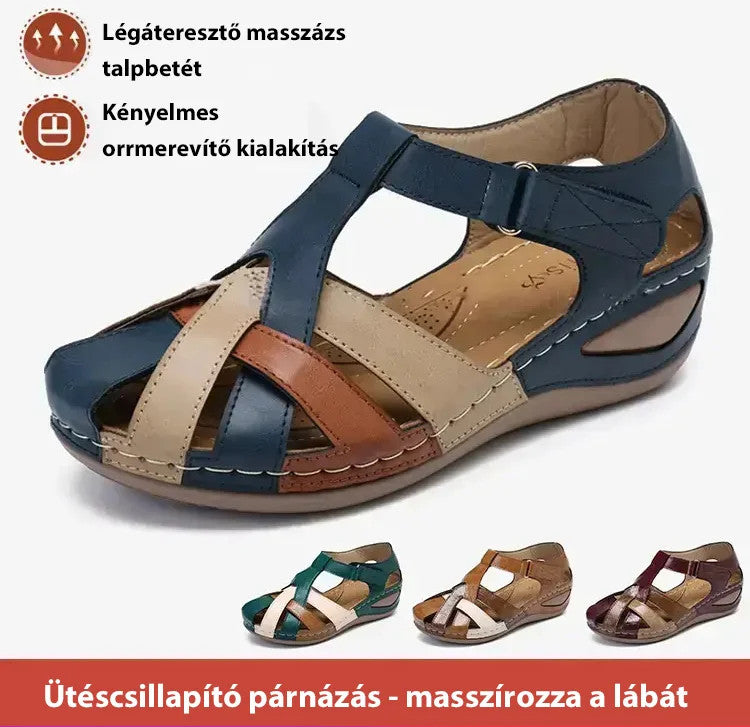 🩰【35-43】 Γυμνά δερμάτινα πέδιλα με τακούνι από μαλακό δέρμα--3624073