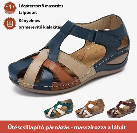 🩰【35-43】 Γυμνά δερμάτινα πέδιλα με τακούνι από μαλακό δέρμα--3624073