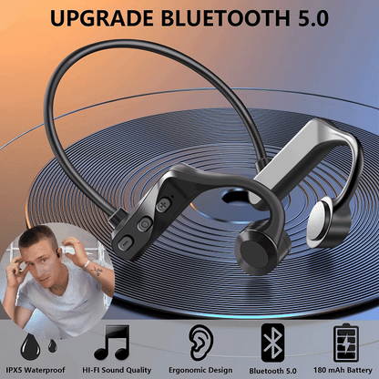 🎧【Compra 1 y llévate 1 gratis】Auriculares deportivos inalámbricos Bluetooth de conducción ósea para correr