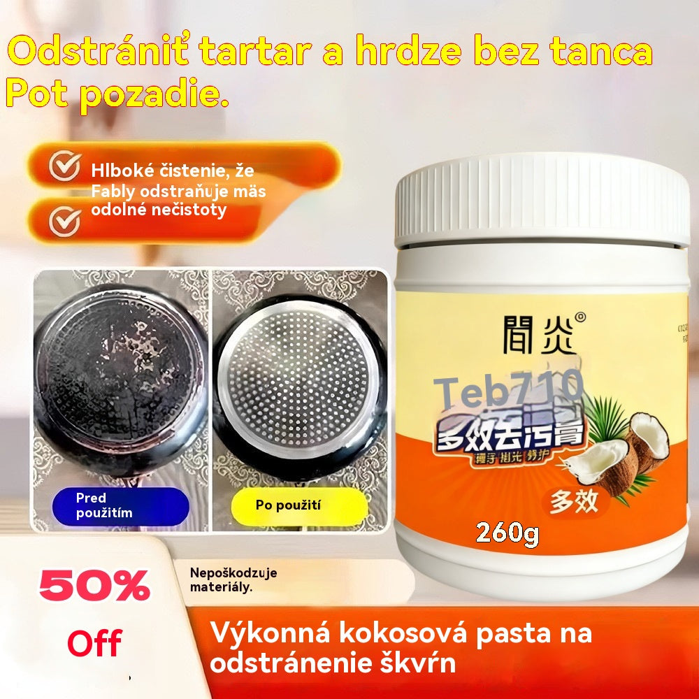 【Kúpte 1 a získajte 1 zadarmo】Multifunkčný čistiaci krém do domácnosti na odstraňovanie oleja, hrdze a vodného kameňa.