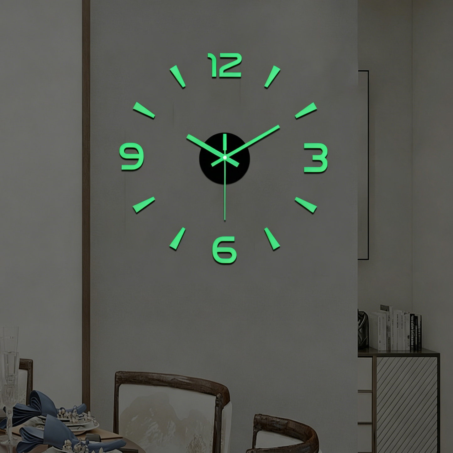 【30%OFF】🕑✨Reloj de pared acrílico luminoso 3D sin necesidad de taladrar (requiere montaje)