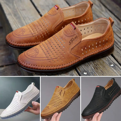 【39–44】 Męskie skórzane buty outdoorowe ręcznie robione 2026