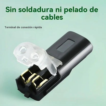 【20 piezas】Conector enchufable de doble cable con presilla de bloqueo