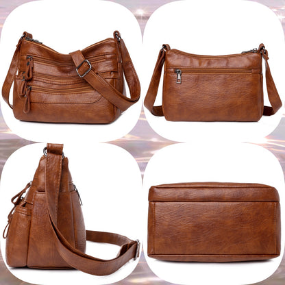 🔥【Doar azi: Reducere 30%】Geanta de umar eleganta din piele moale cu capacitate mare 3913343