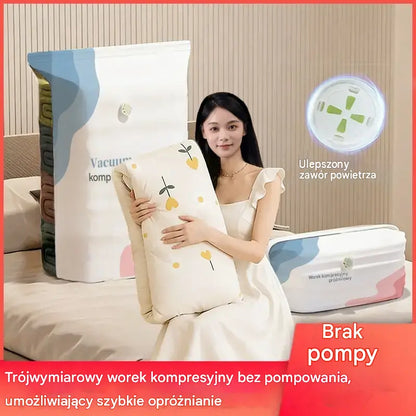 🧳 5 sztuk za 119 zł💨 Duże worki próżniowe kompresowalne, bez pompki, szczelne, oszczędzają miejsce w walizce i domu ✈️